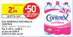 Intermarché Contact Contrex Eau minérale naturelle offre