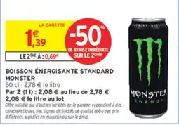 Intermarché Contact MONSTER ENERGY offre