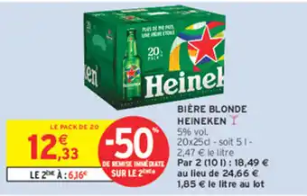 Intermarché Contact Heineken Bière blonde offre