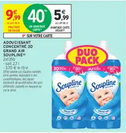 Intermarché Contact Soupline Adoucissant Concentré 3D offre