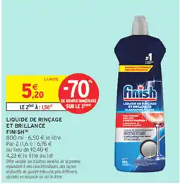 Intermarché Contact Finish Liquide de rinçage et brillance offre
