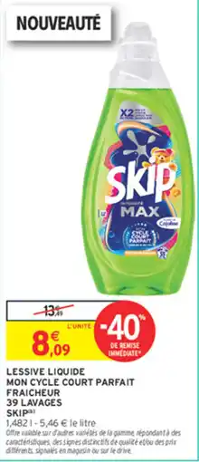 Intermarché Contact Skip Lessive liquide offre