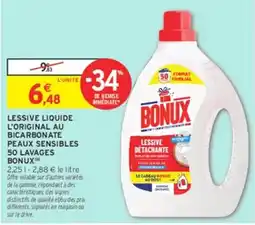 Intermarché Hyper BONUX Lessive liquide offre