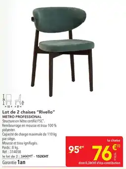 METRO METRO PROFESSIONAL Rivello offre