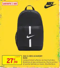 Intermarché Contact NIKE SAC À DOS ACADEMY offre