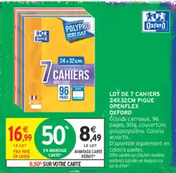 Intermarché Contact Oxford Cahiers offre