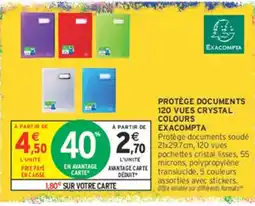 Intermarché Hyper EXACOMPTA Protège documents offre