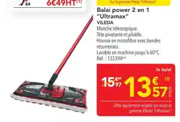 METRO VILEDA Balai power 2 en 1 "Ultramax" offre