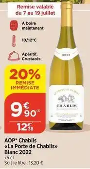 Maximarché Aop chablis la porte de chablis offre