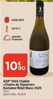 Maximarché Aop petit chablis offre