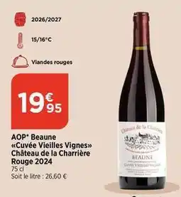 Maximarché Aop beaune cuvée vieilles vignes offre