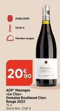 Maximarché Aop maranges le clos offre
