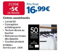 Costco Cintres caoutchoutés offre