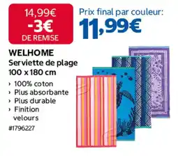 Costco WELHOME Serviette de plage offre