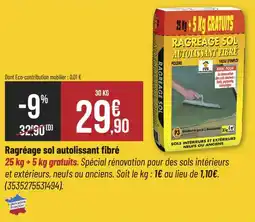 Bricorama Ragréage sol auto-lissant fibré offre