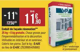 Bricorama VPI Enduit de façade rénovation offre