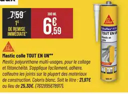 Bricorama Sika Mastic colle TOUT EN UN offre