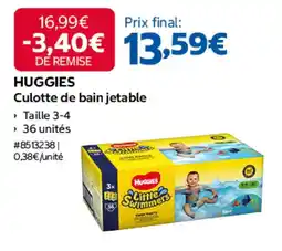 Costco HUGGIES Culotte de bain jetable offre