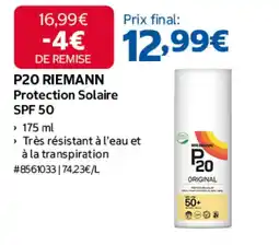 Costco RIEMANN P20 Protection Solaire offre
