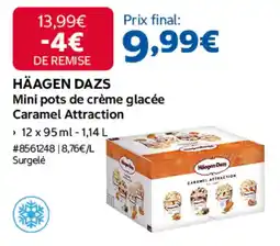 Costco HÄAGEN DAZS Mini pots de crème glacée Caramel Attraction offre
