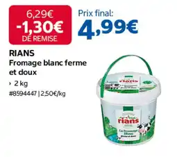 Costco RIANS Fromage blanc ferme et doux offre