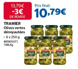 Costco TRAMIER Olives vertes dénoyautées offre