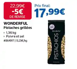 Costco WONDERFUL Pistaches grillées offre