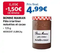 Costco BONNE MAMAN Pâte à tartiner noisettes et cacao offre