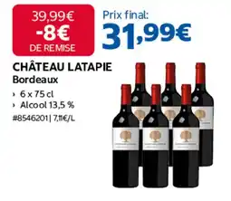 Costco CHÂTEAU LATAPIE offre