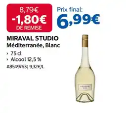 Costco MIRAVAVAL STUDIO MÉDITERRANÉE BLANC offre