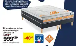 Conforama Matelas Air fusion hybride tonique offre