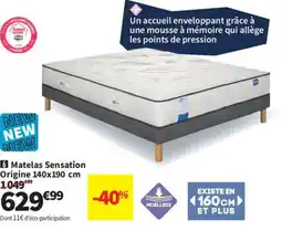 Conforama Matelas Sensation Origine offre