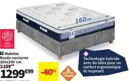Conforama Matelas Rosée nocturne offre
