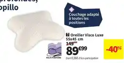 Conforama Oreiller Visco Luxe offre
