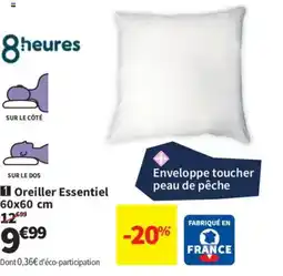 Conforama Oreiller Essentiel offre