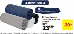 Conforama Drap-housse Satina offre