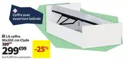 Conforama Lit coffre Clyde offre