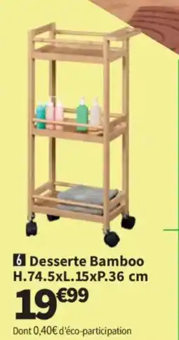Conforama Desserte Bamboo offre