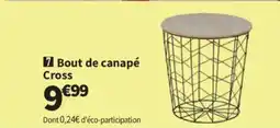 Conforama Bout de canapé Cross offre