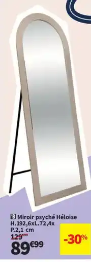 Conforama Miroir psyché Héloise offre