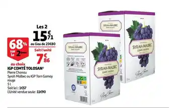 Auchan Direct Igp Comté Tolosan offre