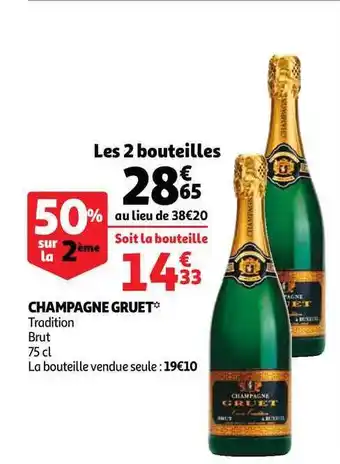 Auchan Direct Champagne Gruet offre