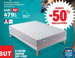 BUT Ensemble matelas et sommier Guinguette 2 offre