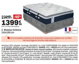 BUT Matelas Solstice offre
