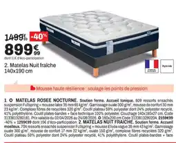 BUT Matelas Nuit fraîche offre