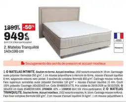 BUT Matelas Tranquilité offre
