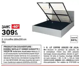 BUT Lit coffre sky offre