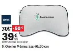 BUT BULTEX Oreiller Mémoclass offre