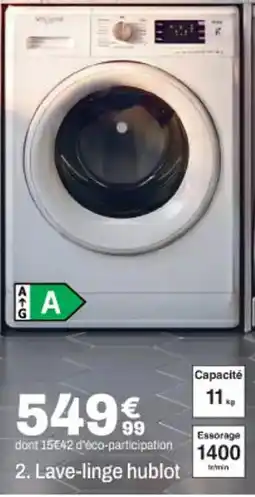 BUT Vitrollet Lave-linge hublot offre