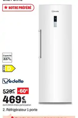 BUT Vedette Réfrigérateur 1 porte offre